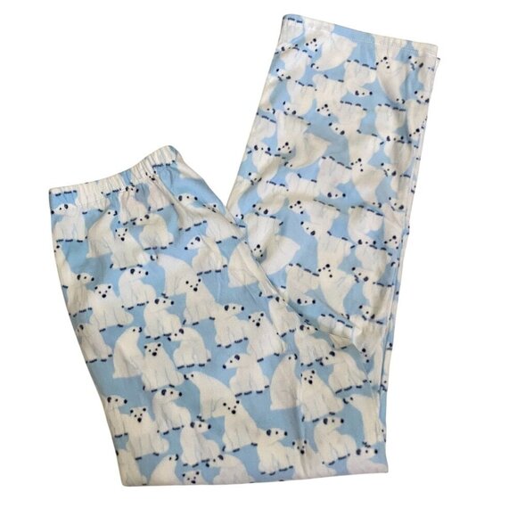 Target Polar Bear Soft Holiday Matching Family Pajama Set Wondershop™ Blue Med - Picture 8 of 11